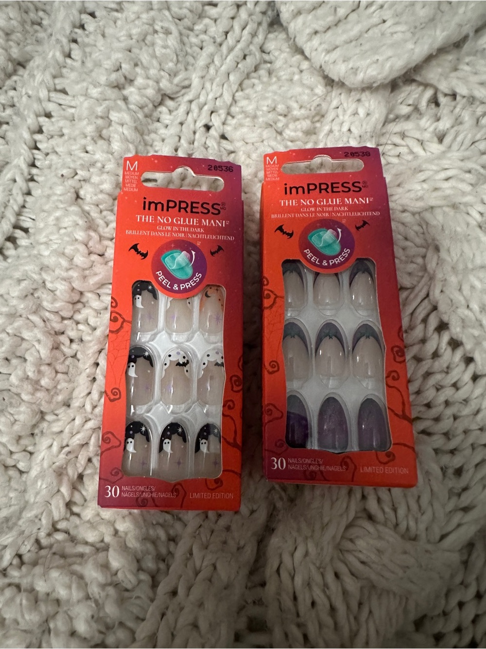 imPRESS Ghost & Purple Ombre No-Glue Press-On Nails